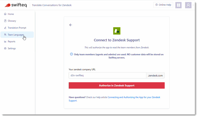 057 Configuration Team Languages Initially Connect to Zendesk.gif