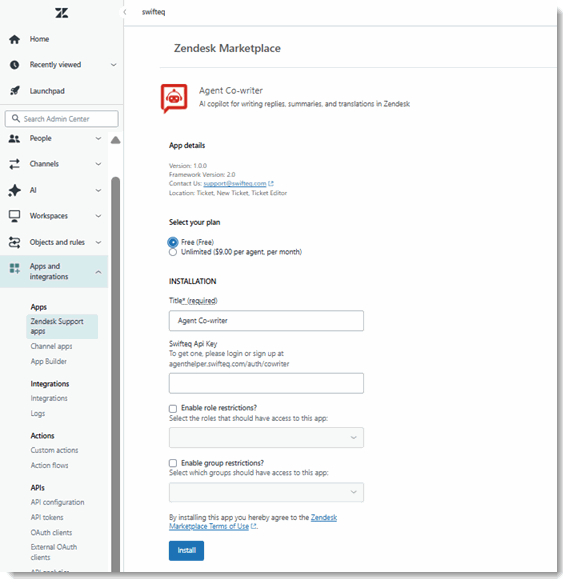 048 Install Select Free Plan in Admin Center.gif